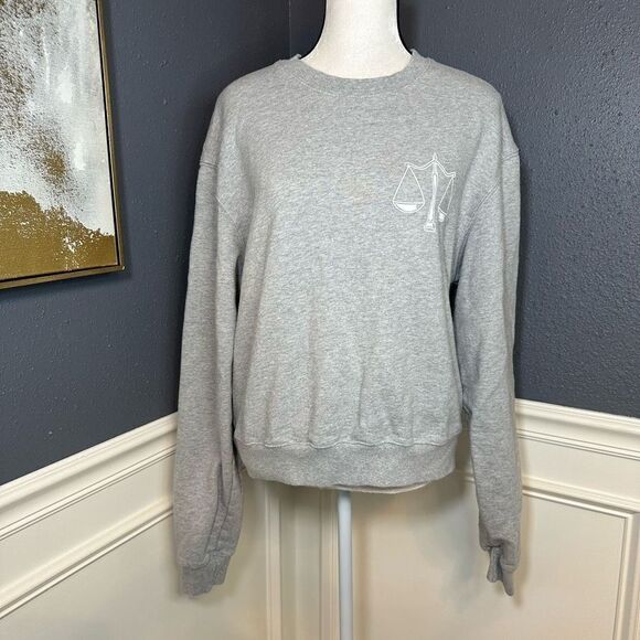 Good American Zodiac Boyfriend Libra Crewneck Sweatshirt - Picture 4 of 12